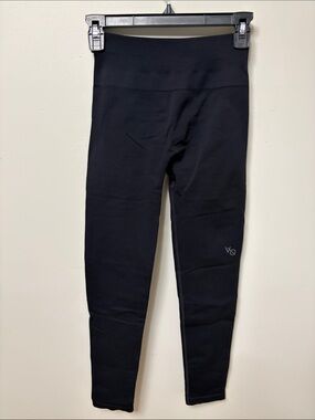 VQ Vanquish Fitness Women’s Black High Waisted Seamless Leggings Size Small EUC